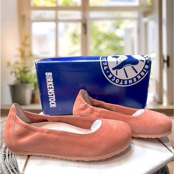 BIRKENSTOCK Celina II Leather Suede Slip-on Ballet Flat Size 37 - Picture 2 of 14